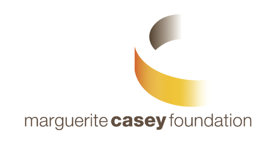 Marguerite Casey Foundation logo with a stylized yellow and brown curved shape above the foundation's name in lowercase letters.