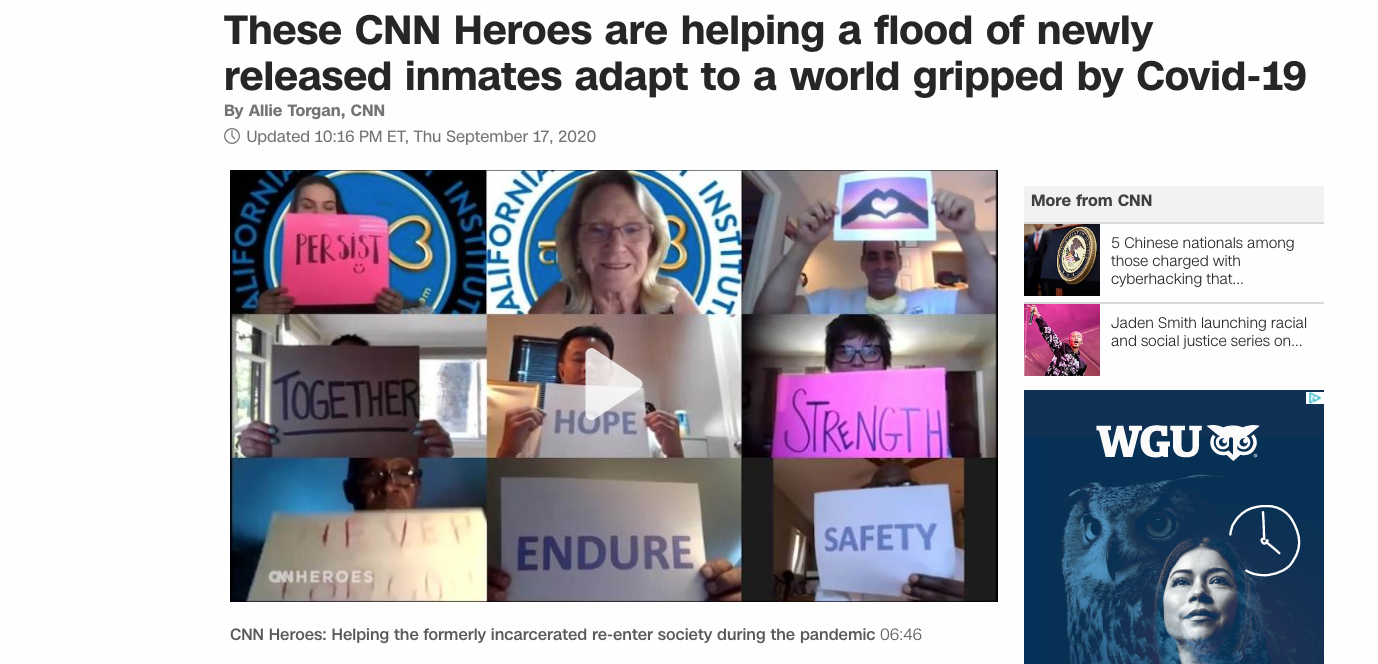 CNN Heroes Time for Change Foundation Inmates Story
