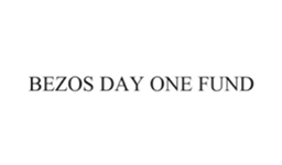 Black text on a white background reads "BEZOS DAY ONE FUND.