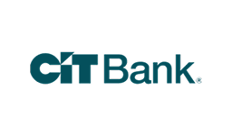 CIT Bank logo with "CIT" in bold, stylized letters and "Bank" in regular font on a light background.
